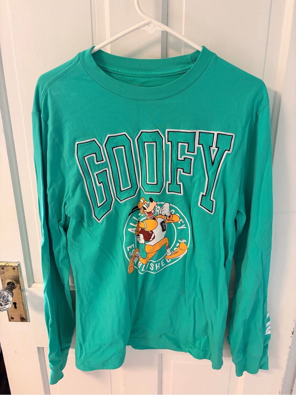 Goofy Graphic Long-Sleeve Top - Teal